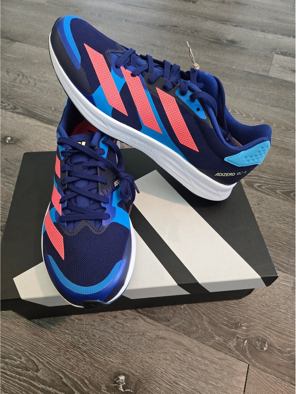 Adidas Adizero RC 4 M Legend Ink Turbo Men Size 10 GZ0181 New In Box Running